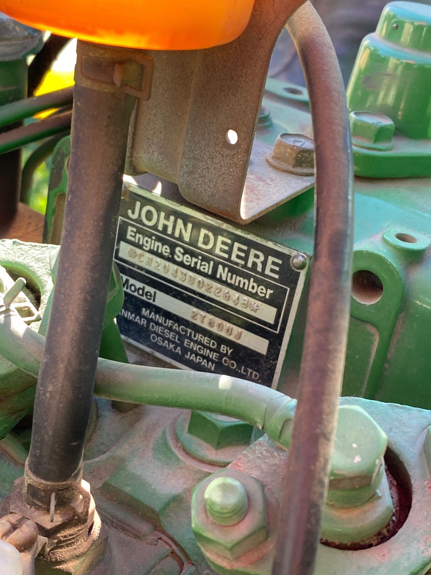 John Deere 650 tractor with 60 loader