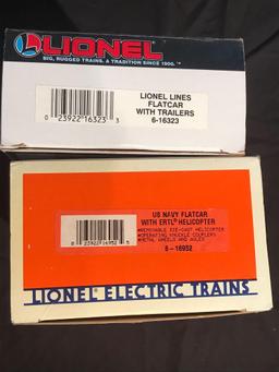 Lionel US Navy Flatcar, Lionel Flat Car with Trailers