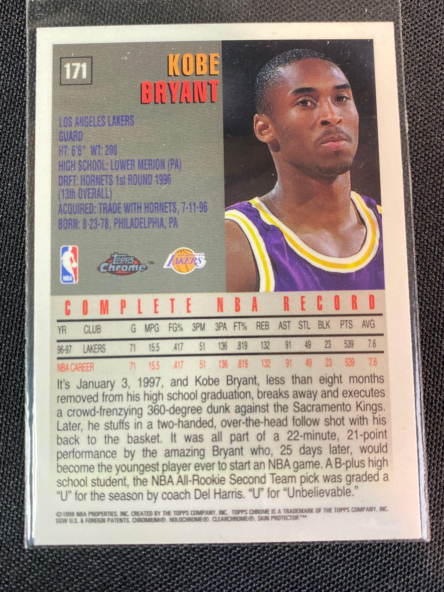 1998 Topps Chrome Kobe Bryant #171