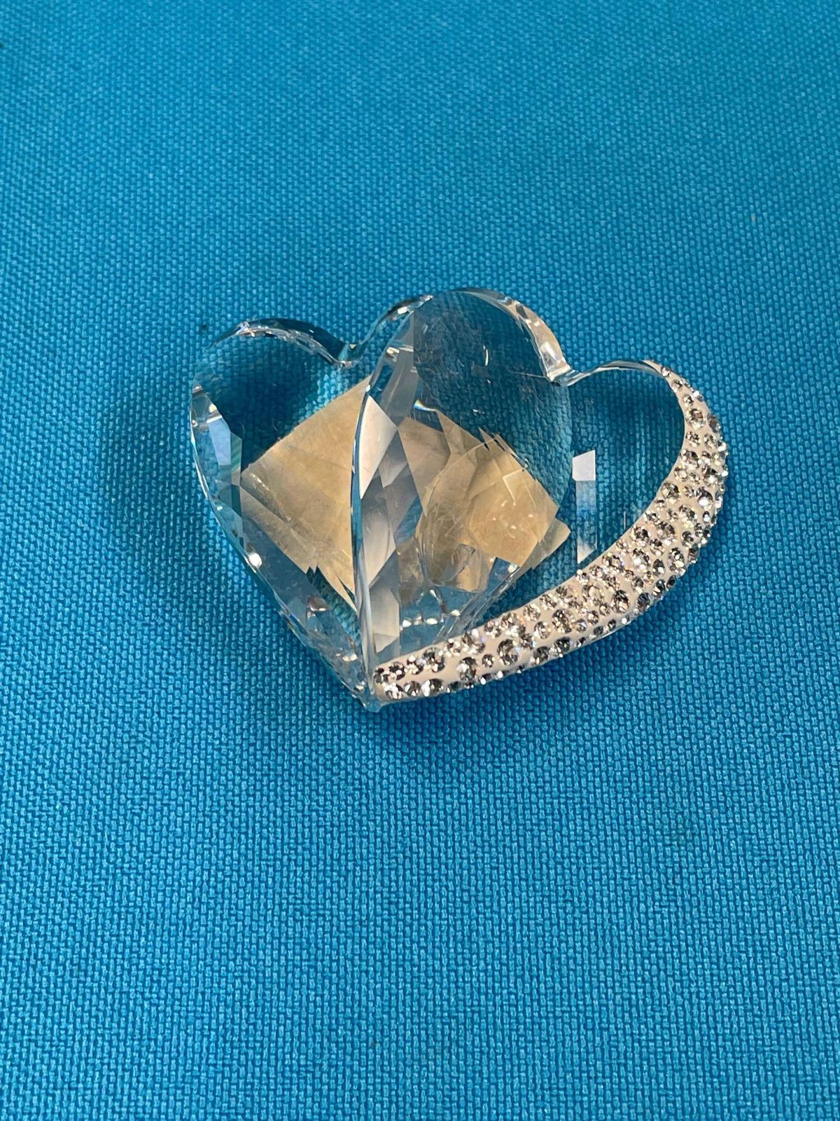 Swarovski crystal loving hearts with box