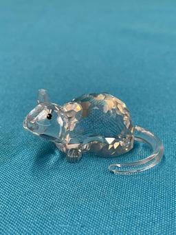 Swarovski crystal figurine zodiac rat with box