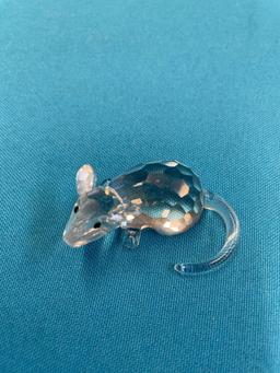 Swarovski crystal figurine zodiac rat with box