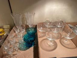 Collection of Crystal stemware