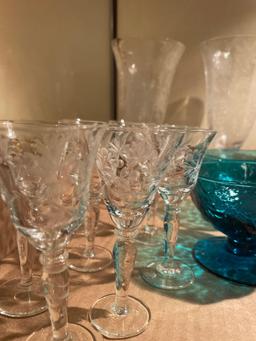 Collection of Crystal stemware