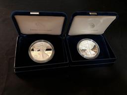 (2) 2012 American Eagle 1 oz. Silver Proof Coin in Case