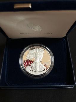 (2) 2012 American Eagle 1 oz. Silver Proof Coin in Case