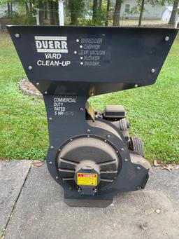 Duerr 5 hp gas chipper shredder.