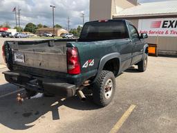 2005 Chevy Silverado 2500 4x4 Single Cab 8ft Bed witg Myer Plastic Plow, Milage Unknown
