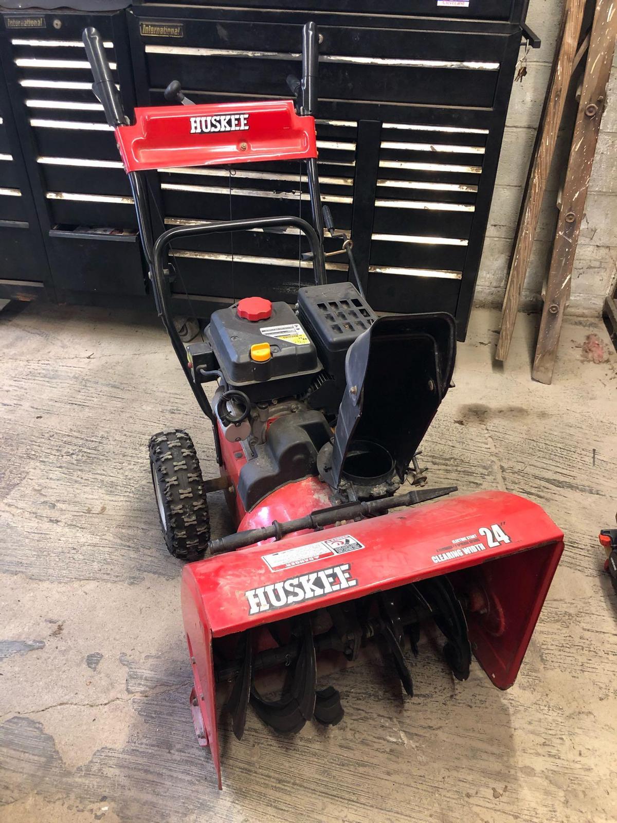 Huskee 24in Snow Blower with Electric Start