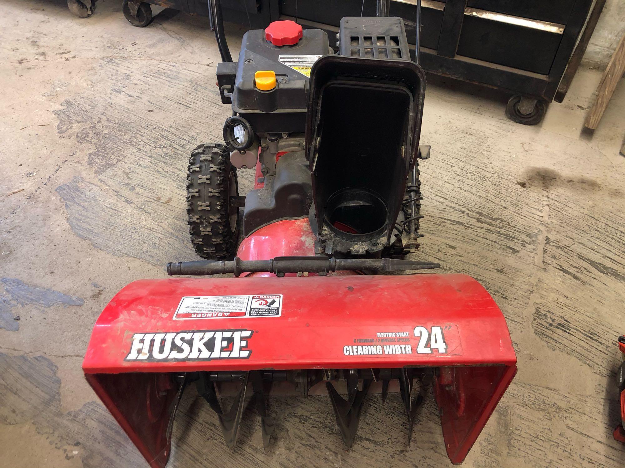 Huskee 24in Snow Blower with Electric Start