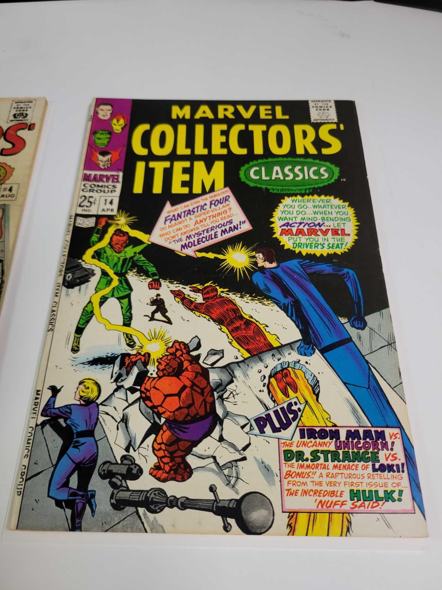 Marvel Collector's Item classics 25c #4 and 14 issues