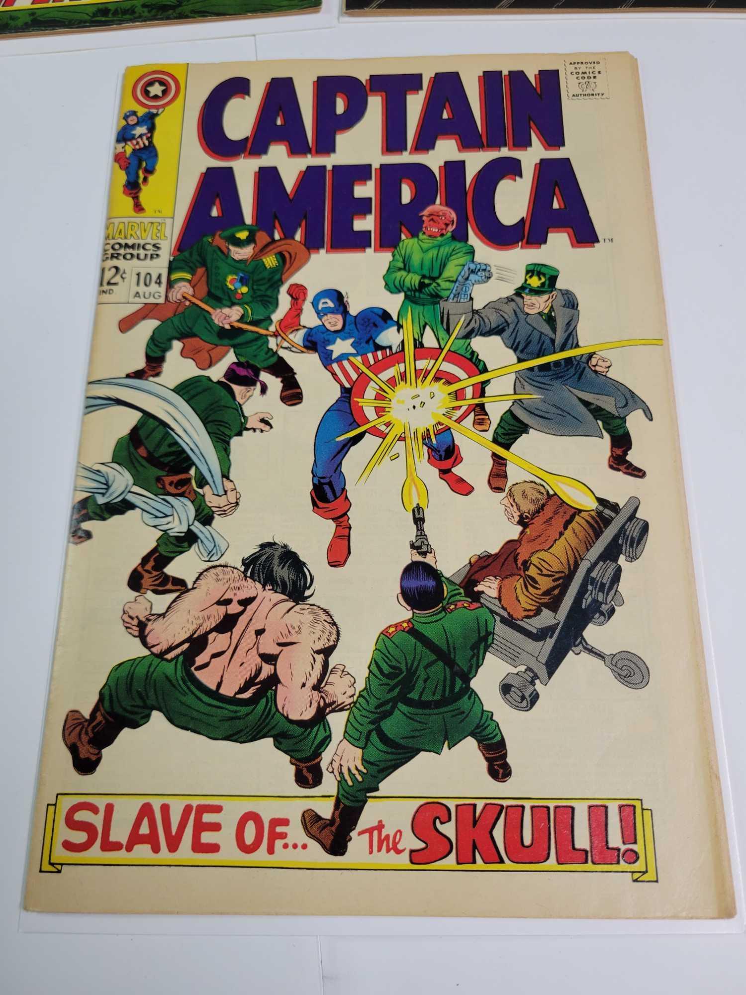 Marvel Captain America 12c #102, 103, 104 issues