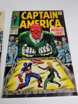 Marvel Captain America 12c #102, 103, 104 issues