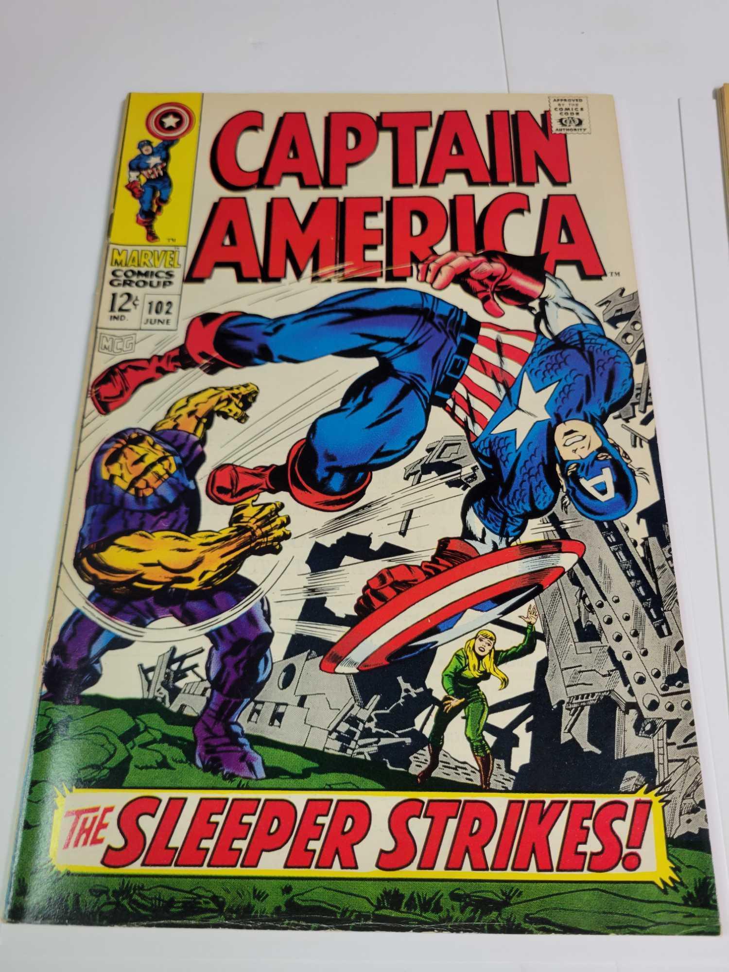 Marvel Captain America 12c #102, 103, 104 issues