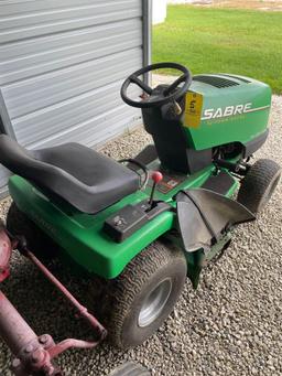 John Deere Sabre 15HP mower with 38in deck, hydrostatic