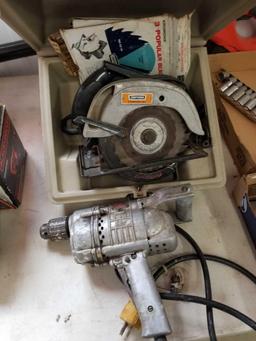 Circular saw, drill