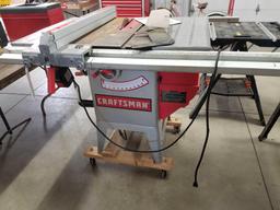 Craftsman tablesaw on caster