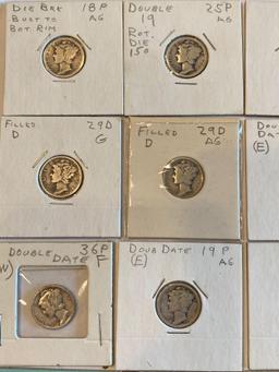 Mercury Dimes assorted dates and grades bid x 20
