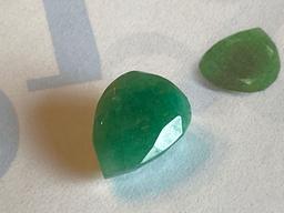 Certified & Appraised Natural Emerald Pear Mixed Cut 25.68 Cts