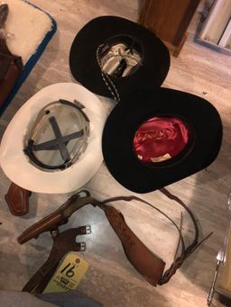cowboy hats - leather holsters