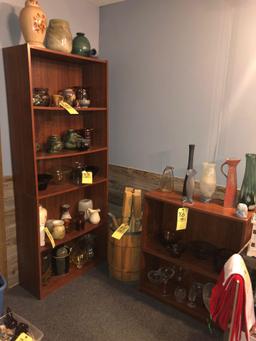 2-6ft tall shelves and 1- 2.5 ft tall shelf