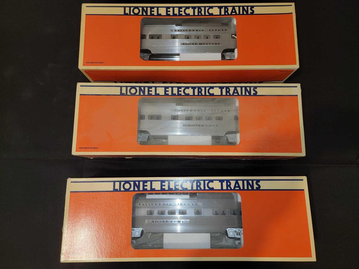 (3) Lionel California Zephyr