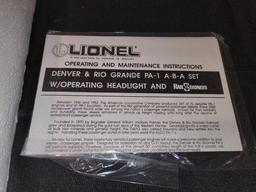 Lionel Denver and Rio Grande PA-1 A-B-A Set