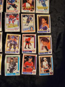 1980s Topps Hockey HOFer Star group lot 25 cards Bossy Trottier Messier