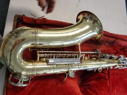 Armstrong saxophone with case