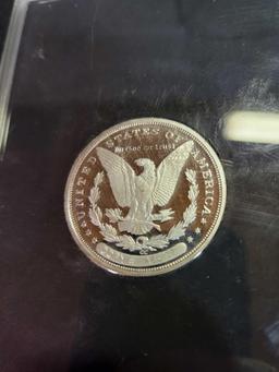 Carson City 1879 Morgan Dollar, 100 Mil pure silver proof copy