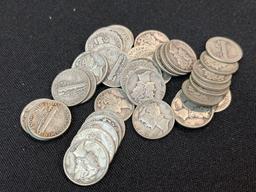 Mercury Dimes assorted dates bid times 40