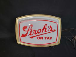 Stroh's beer light up sign, cord needs work