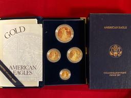 1999-W American Eagle gold bullion coins proof set