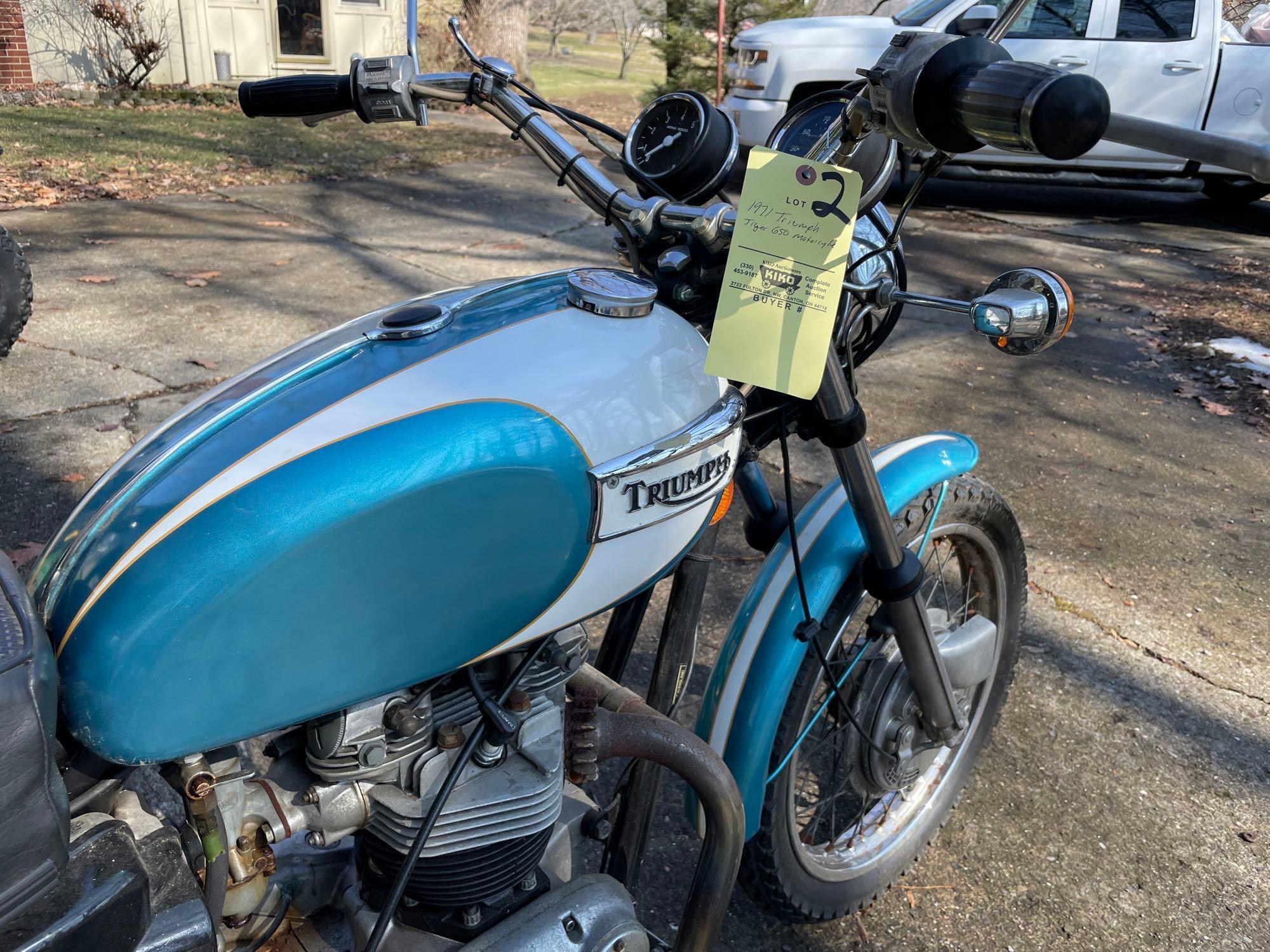 1971 Triumph Tiger 650 Motorcycle