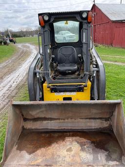 2012 NH L213 skid steer with mat. bucket, manure forks and homemade pallet forks, 2300 hours