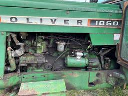 Oliver 1850 Tractor over/under, hydraulic shift, 7570hrs, cab, dual remotes, 540/1000PTO, 3pt,