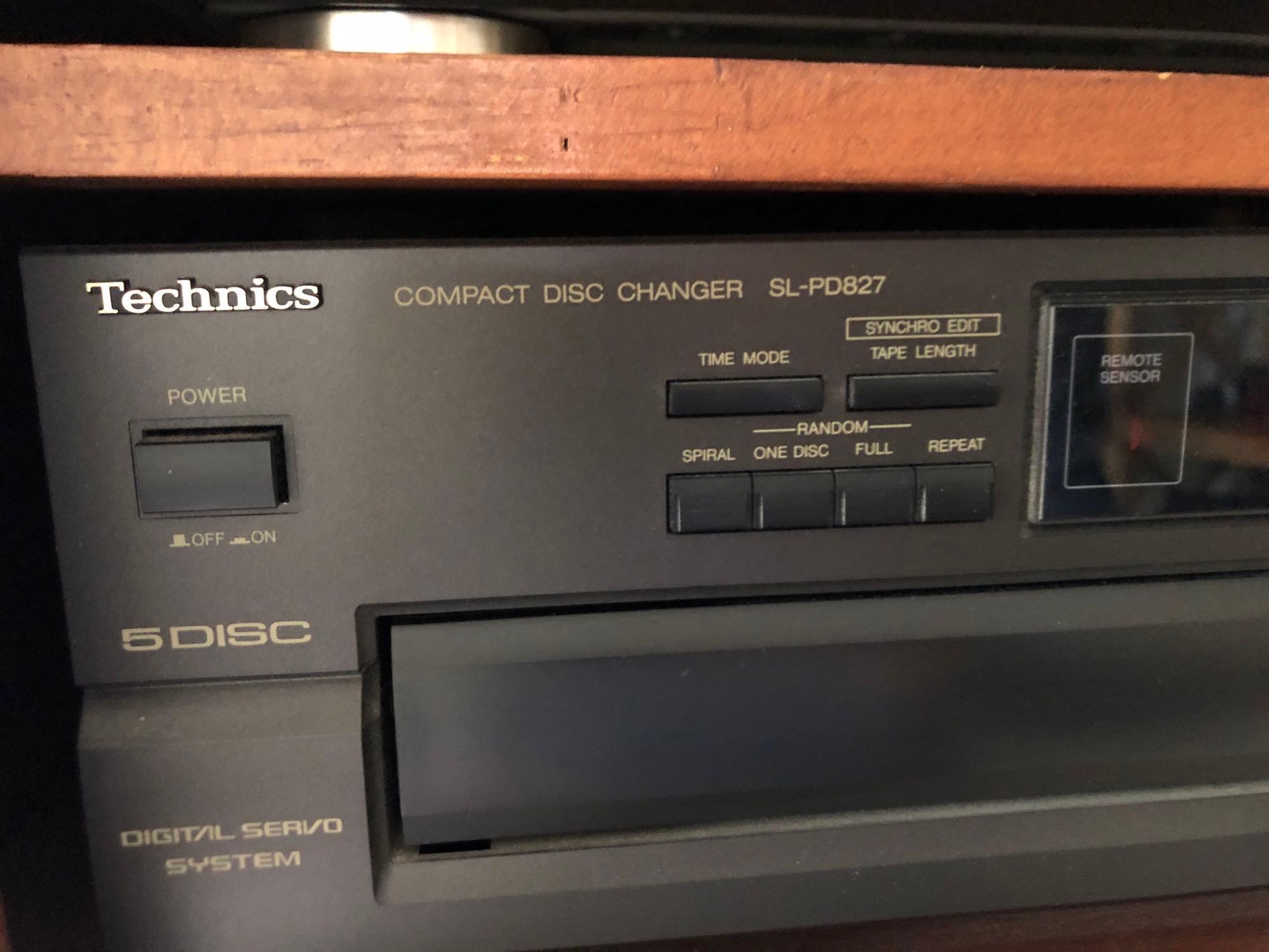 Technics Double Cassette Player, Compact Disc Changer, Denon Stereo Receiver