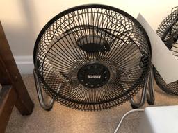 (2) Fans and Heater