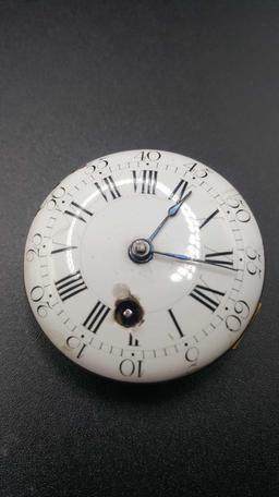 Early 18th century Tieche A' Reconvillier Swiss pocket watch w/ key