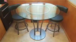 Sleek contemporary high top table dinette set