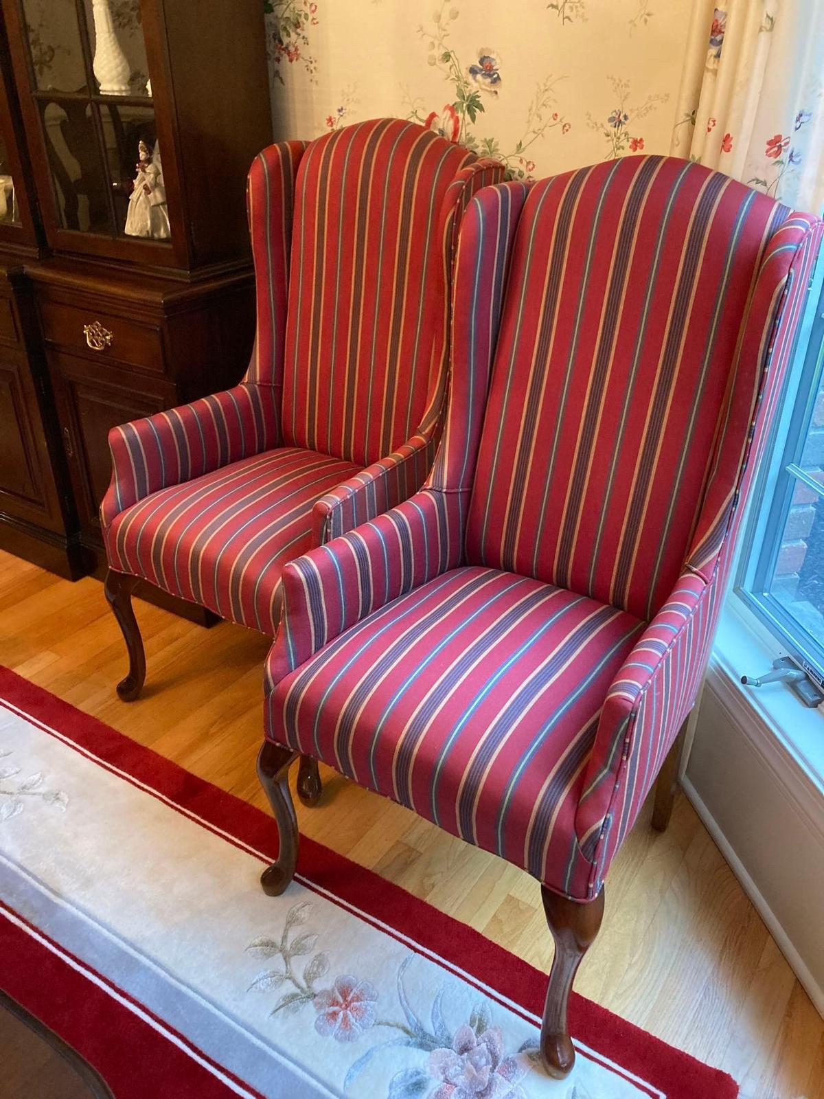 Matching set of wingback chairs please read description