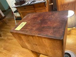 Antique butcher block