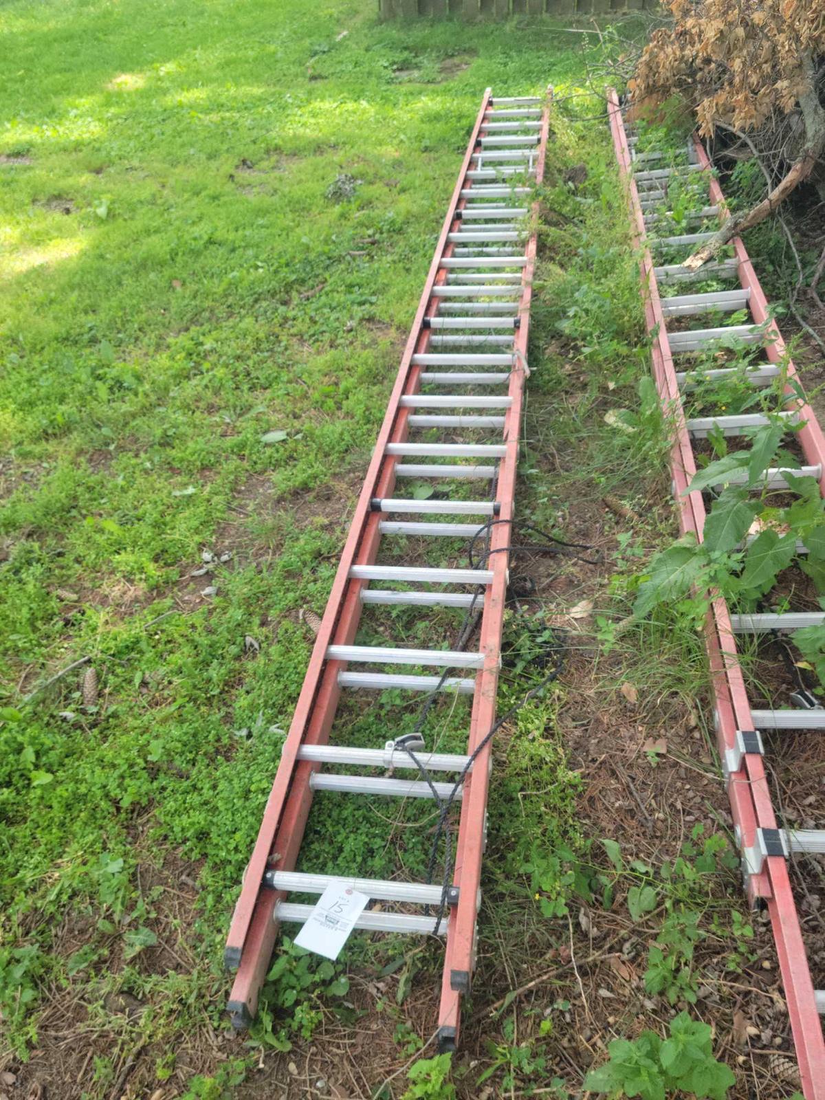 Fiberglass 40ft extension ladder
