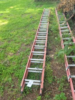 Fiberglass 40ft extension ladder
