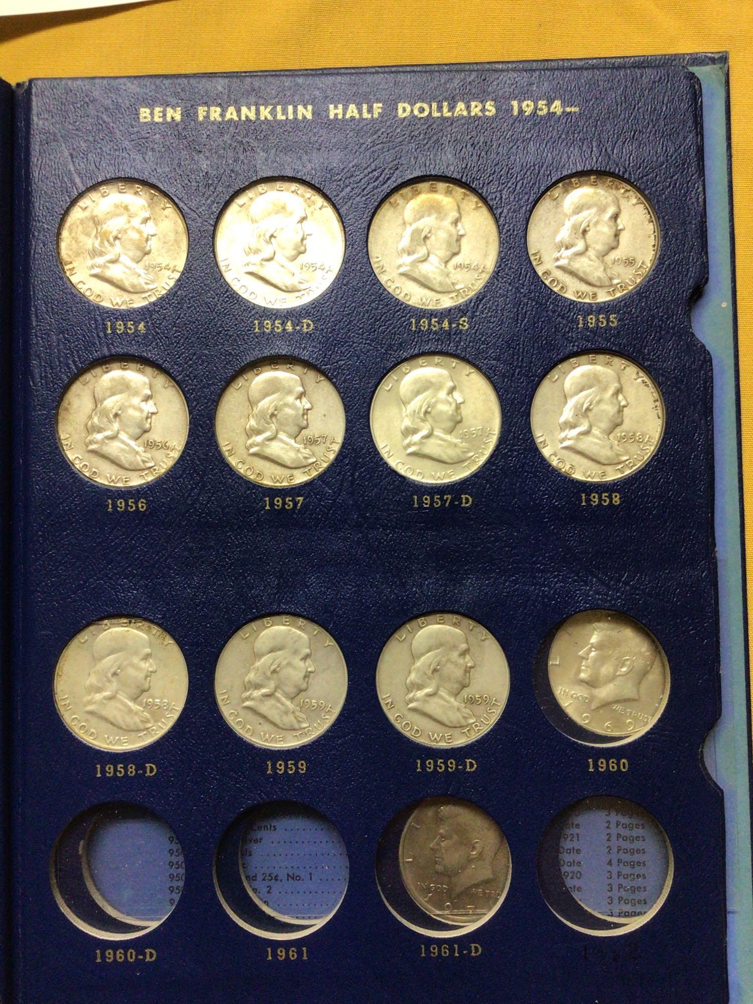 Franklin and Kennedy halves. bid times 34 pcs.