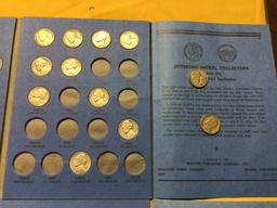 two partial Jefferson nickel books