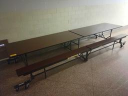 12ft folding cafeteria table