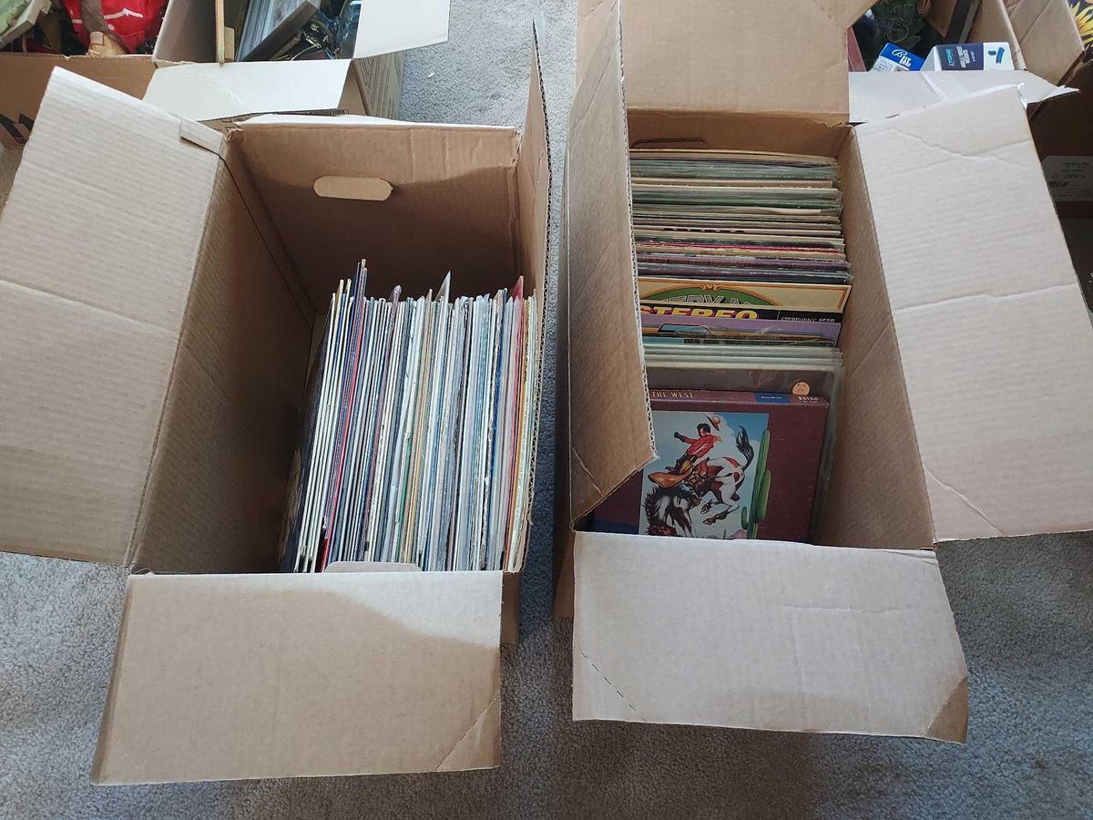 2 Boxes of Records - Western, Country, etc.