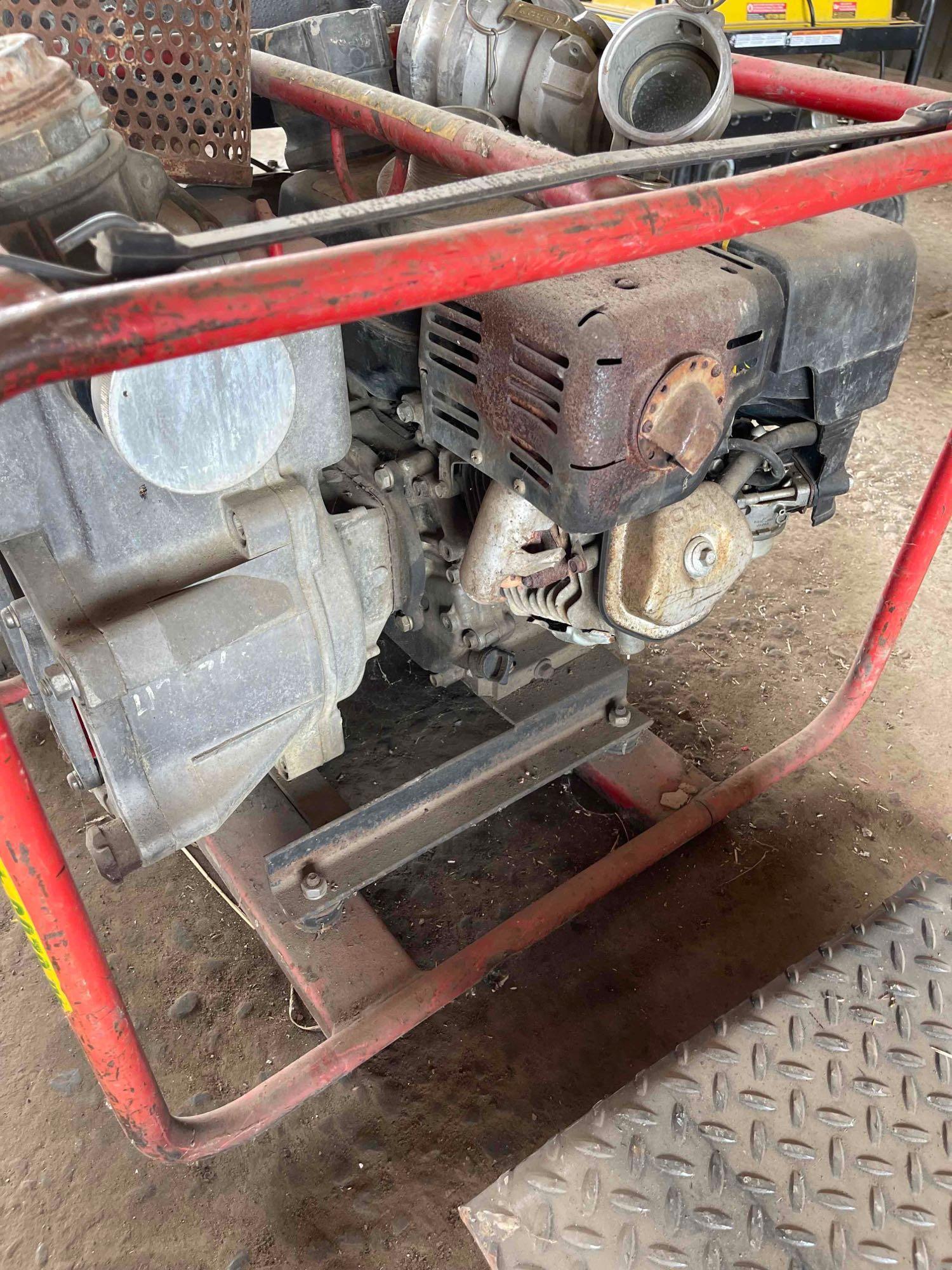 Trash pump w/ Honda 8 hp engine, been sitting in shop