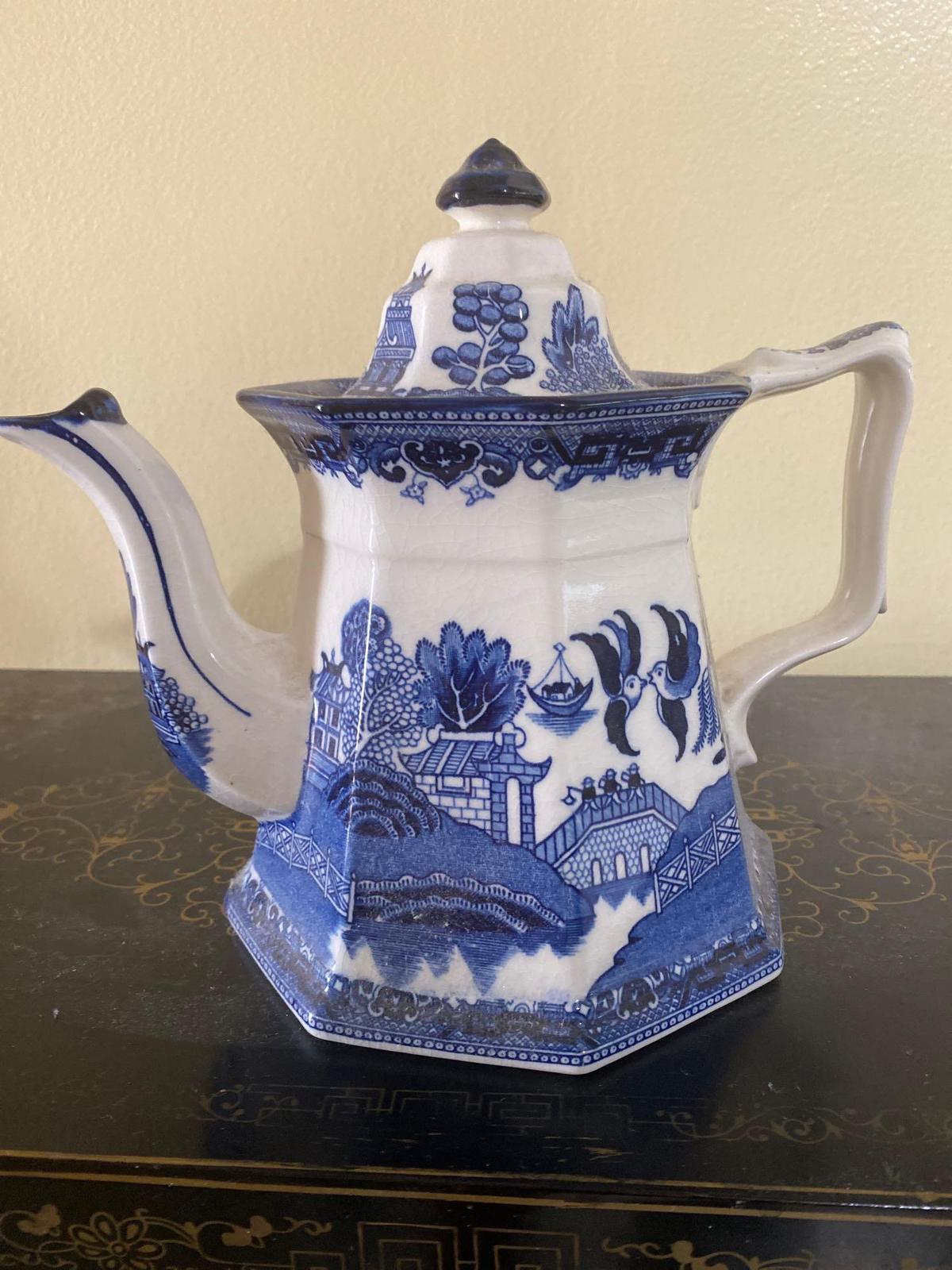 E. C. Challinor teapot, 8.5" tall.